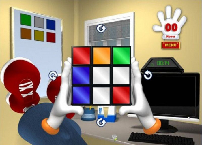 Скриншот из игры Rubik's Cube Challenge