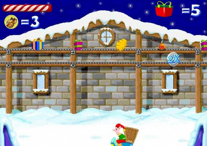 Скриншот из игры Rudolph: Magical Sleigh Ride