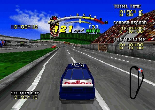 Скриншот из игры Daytona USA Deluxe