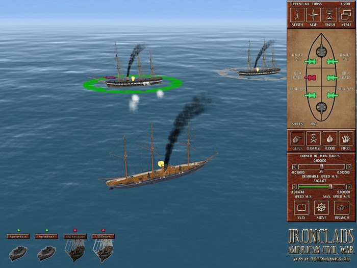 Скриншот из игры Ironclads: American Civil War