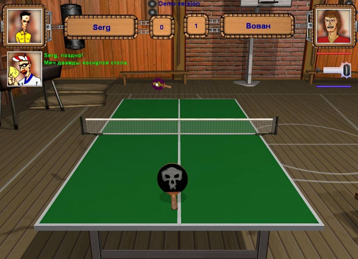 Скриншот из игры Ping-Pong Клуб