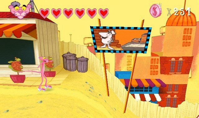 Скриншот из игры Pink Panther: Pinkadelic Pursuit