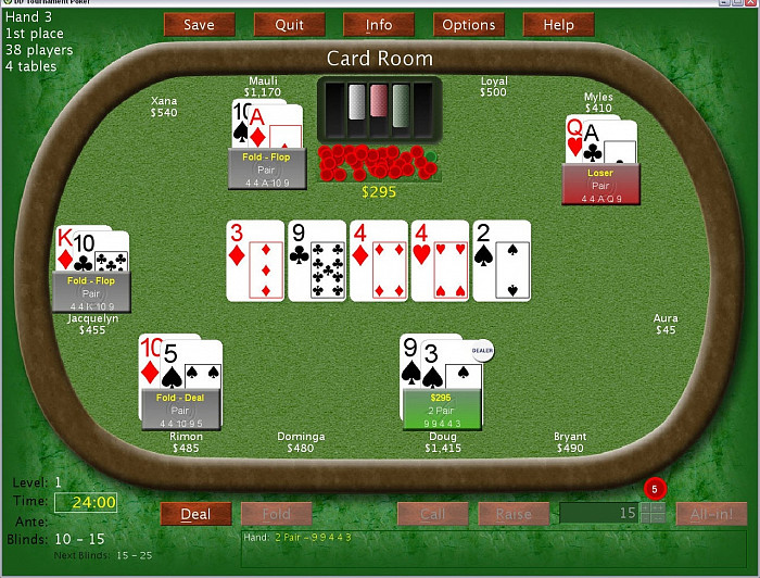 Скриншот из игры DD Tournament Poker: No Limit Texas Hold'em