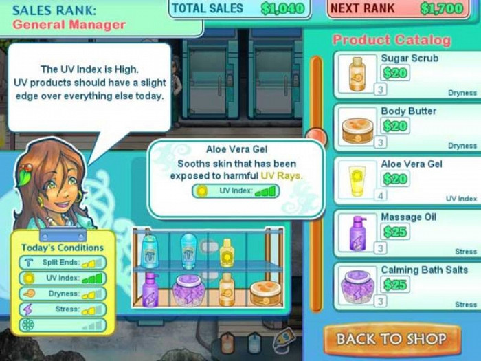 Скриншот из игры Sally's Spa