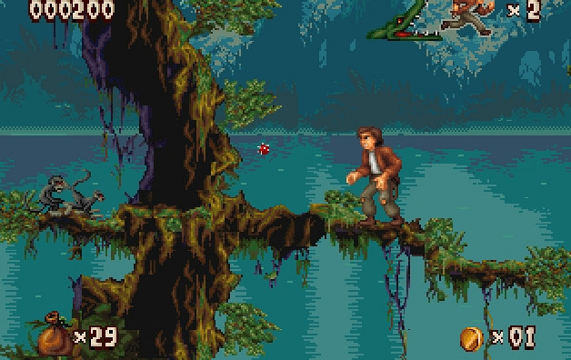 Скриншот из игры Pitfall: The Mayan Adventure