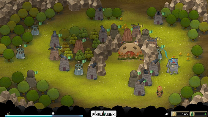 Скриншот из игры PixelJunk Monsters