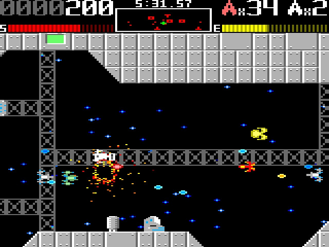 Скриншот из игры PixelShips Retro