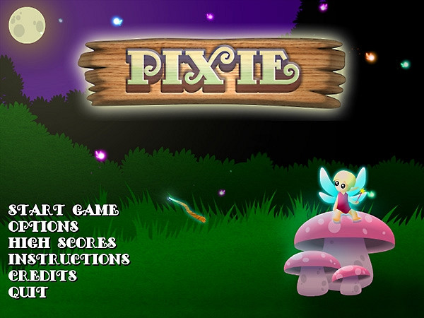 Скриншот из игры Pixie
