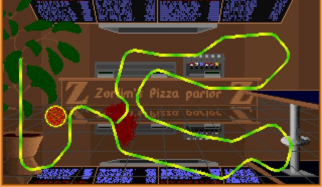 Скриншот из игры Pizza Worm