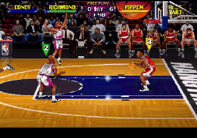 Скриншот из игры NBA Hang Time