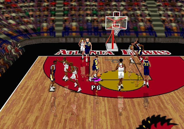 Скриншот из игры NBA Live '96