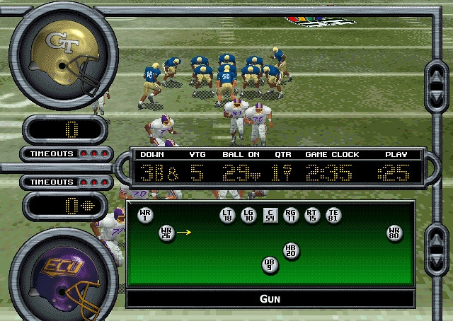 Скриншот из игры NCAA Football '98
