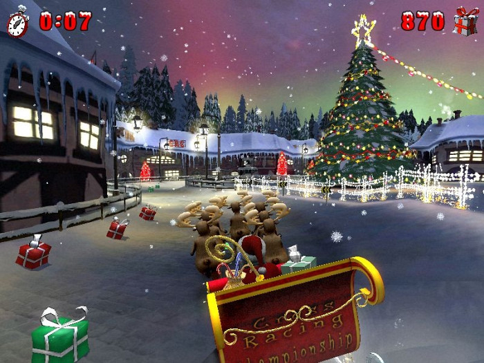 Скриншот из игры Santa Ride!
