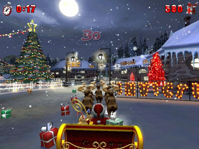 Скриншот из игры Santa Ride! 2