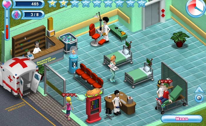 Скриншот из игры Sarah's Emergency Room