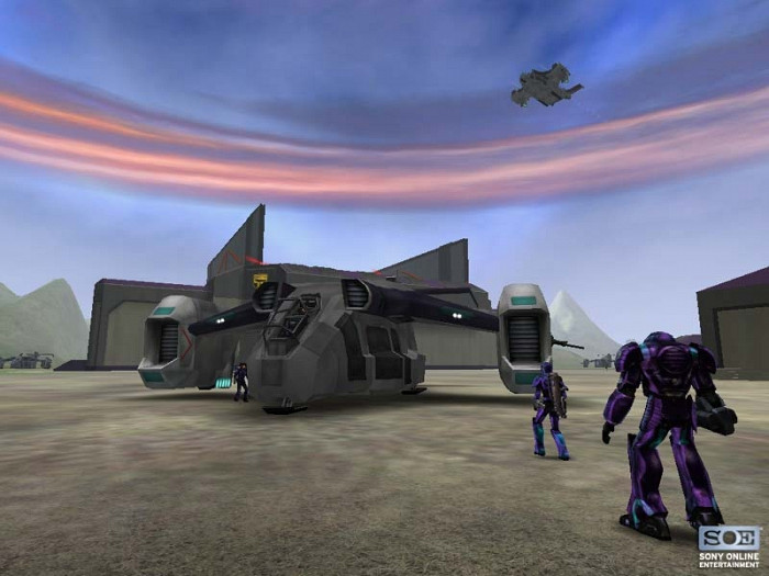 Скриншот из игры PlanetSide
