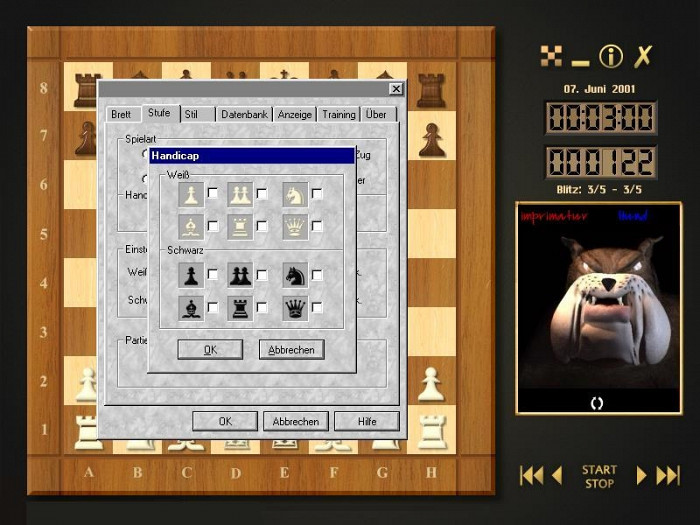 Скриншот из игры Schach dem Schweinehund