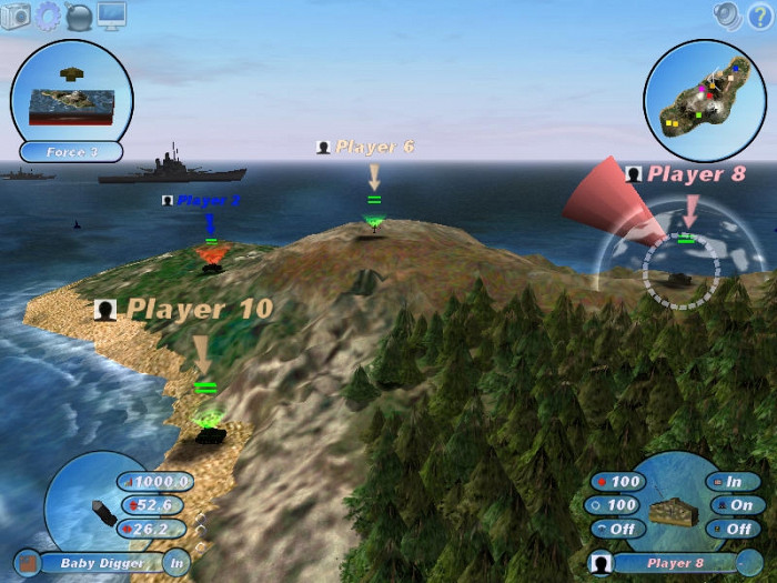 Скриншот из игры Scorched 3D