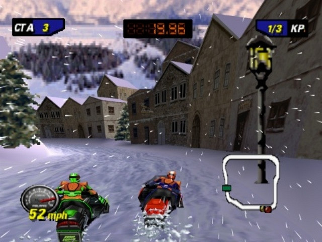 Скриншот из игры Polaris Snocross