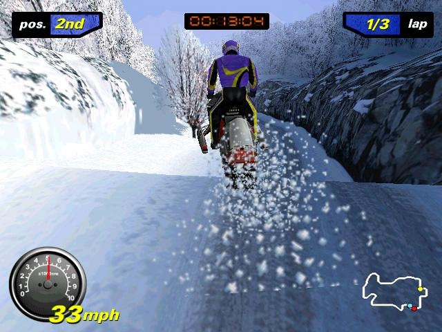 Скриншот из игры Polaris Snocross