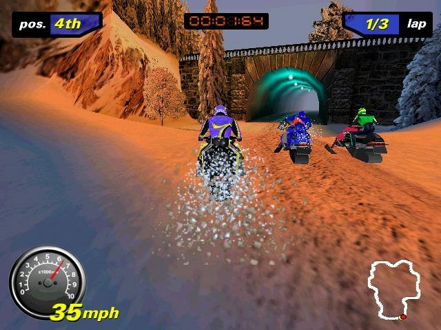 Скриншот из игры Polaris Snocross