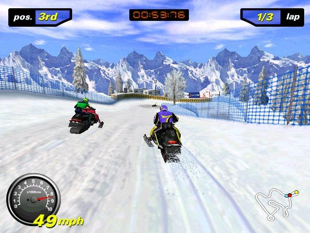 Скриншот из игры Polaris Snocross