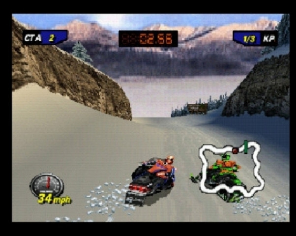 Скриншот из игры Polaris Snocross