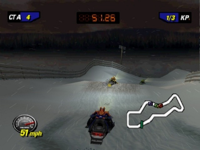 Скриншот из игры Polaris Snocross