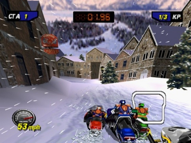 Скриншот из игры Polaris Snocross