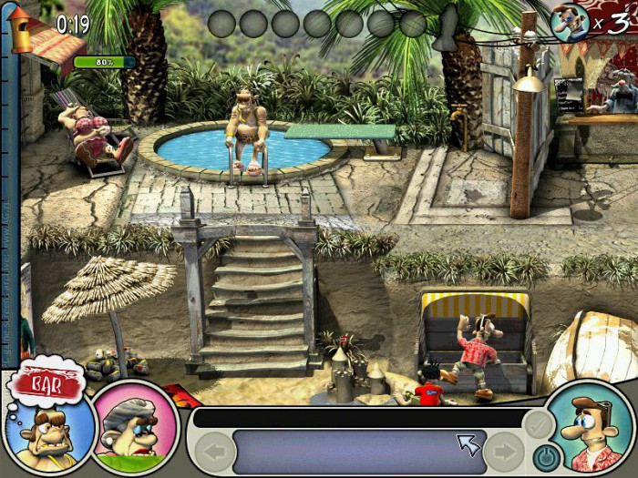 Скриншот из игры Neighbours from Hell 2: On Vacation