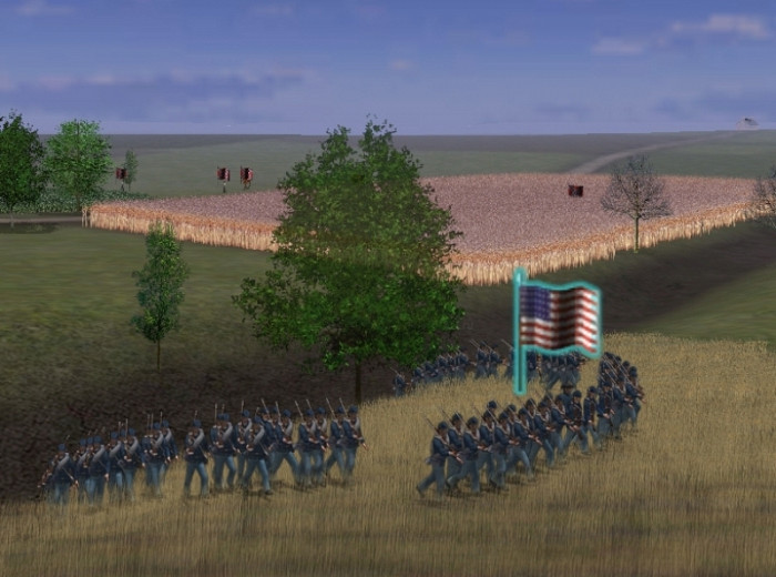 Скриншот из игры Scourge of War: Gettysburg