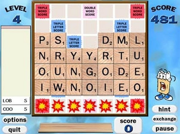 Скриншот из игры Scrabble Blast Deluxe