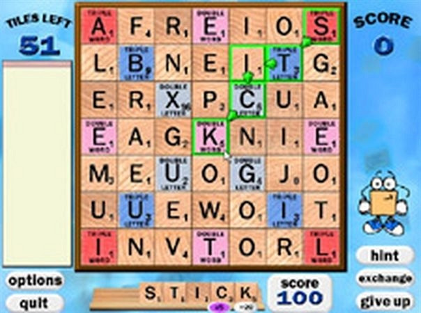 Скриншот из игры Scrabble Blast Deluxe