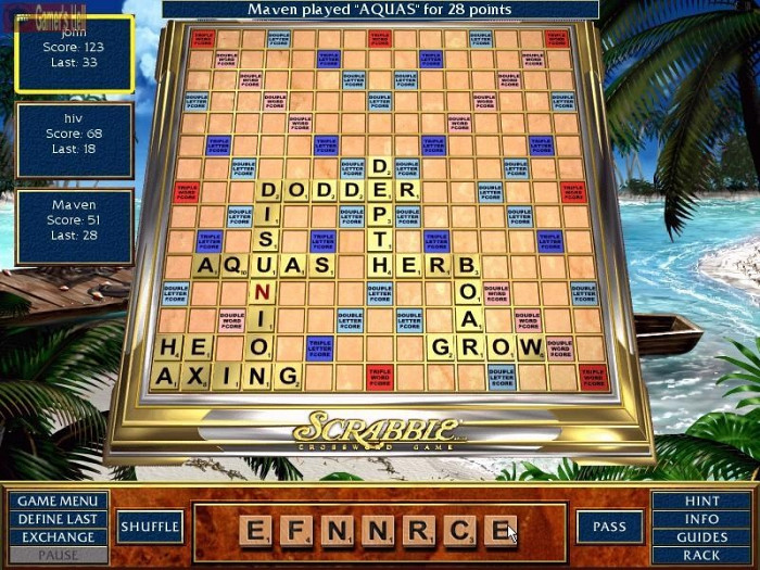 Скриншот из игры Scrabble Complete