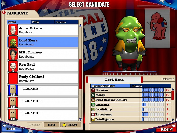 Скриншот из игры Political Machine 2008, The