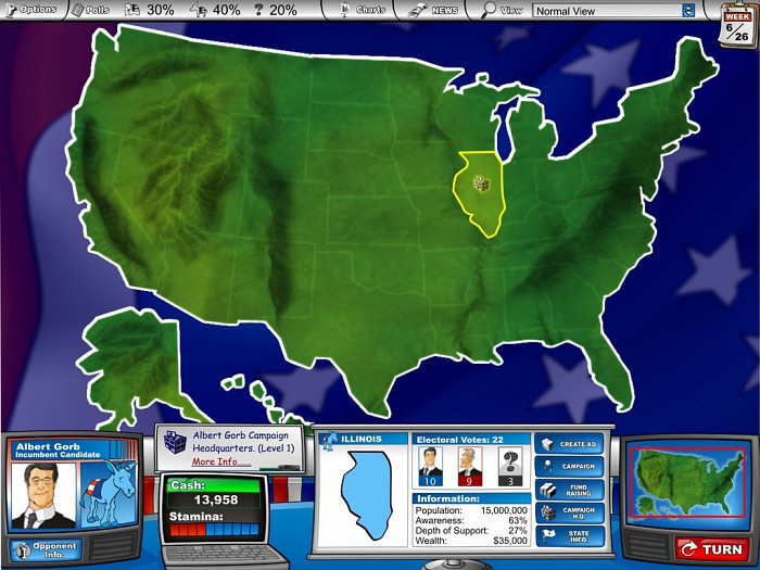 Скриншот из игры Political Machine, The