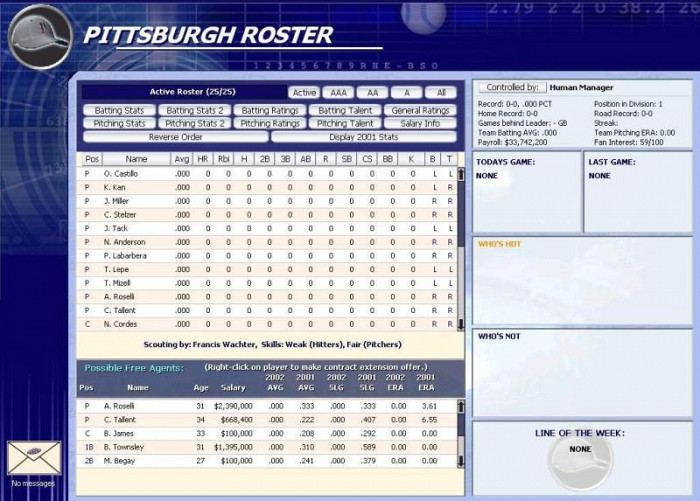 Скриншот из игры Season Ticket Baseball 2003