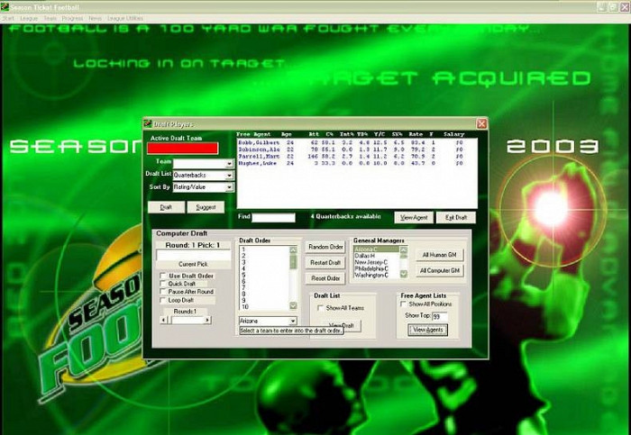 Скриншот из игры Season Ticket Football 2003