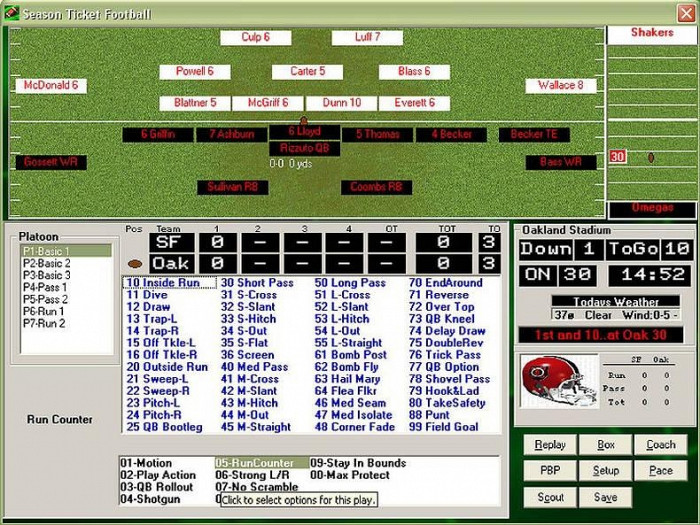 Скриншот из игры Season Ticket Football 2003