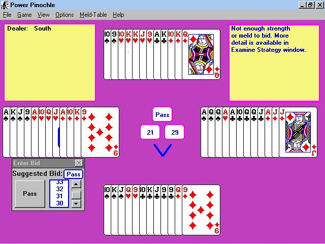 Скриншот из игры Power Pinochle