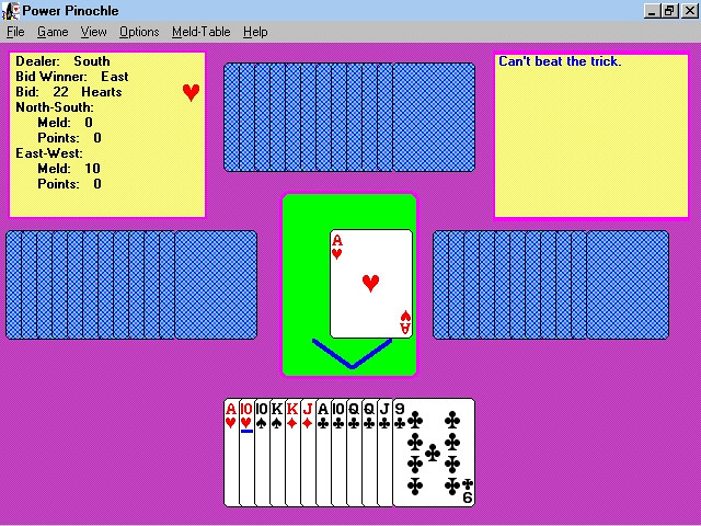 Скриншот из игры Power Pinochle