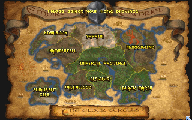 Скриншот из игры Elder Scrolls 2: Daggerfall, The