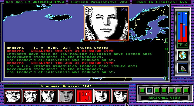 Скриншот из игры Shadow President