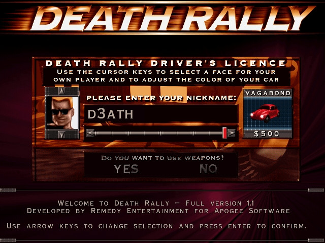 Скриншот из игры Death Rally