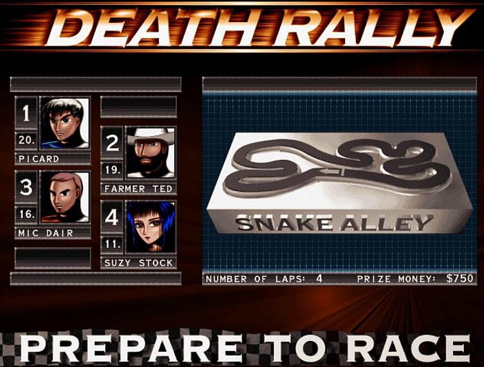Скриншот из игры Death Rally
