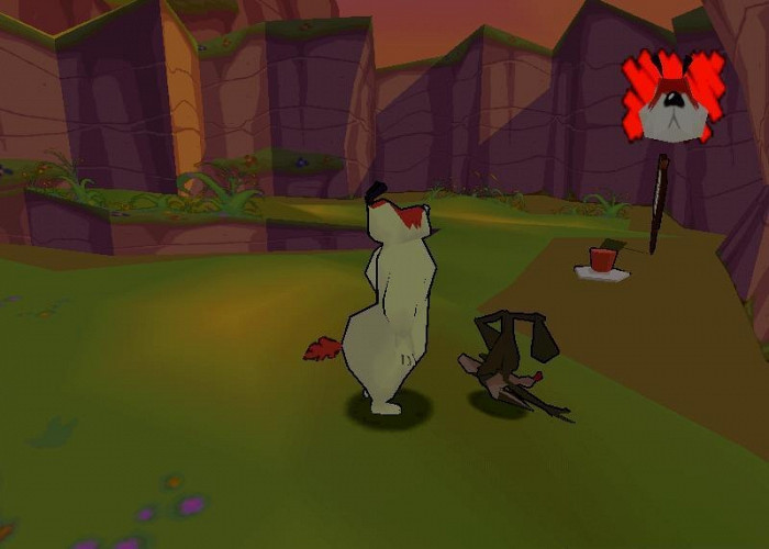 Скриншот из игры Sheep Dog 'N Wolf