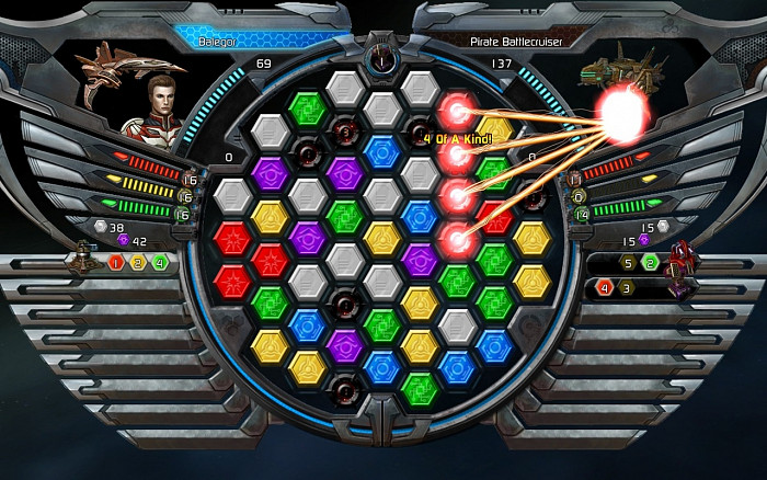 Скриншот из игры Puzzle Quest: Galactrix