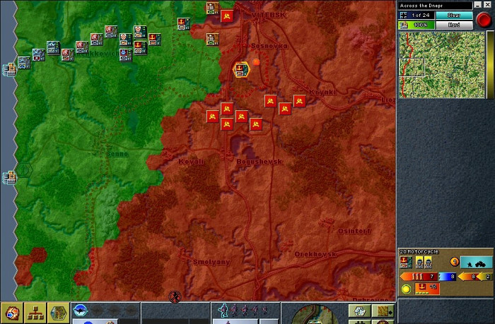 Скриншот из игры Decisive Battles of World War II: Korsun Pocket Across the Dnepr
