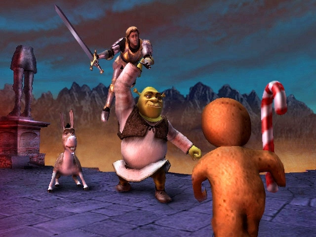 Скриншот из игры Shrek SuperSlam