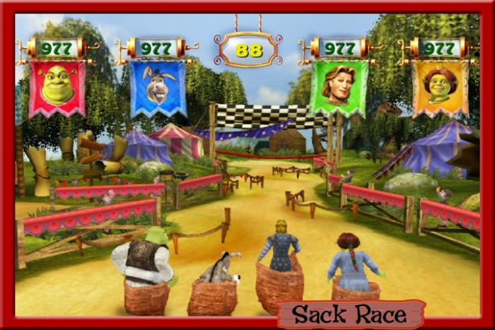 Скриншот из игры Shrek's Carnival Craze